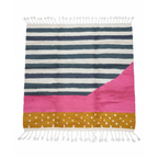 Handcrafted Moroccan Geometric Rug – Color Block Design | 6’ × 6’ (200 × 200 cm) | Modern Boho Statement